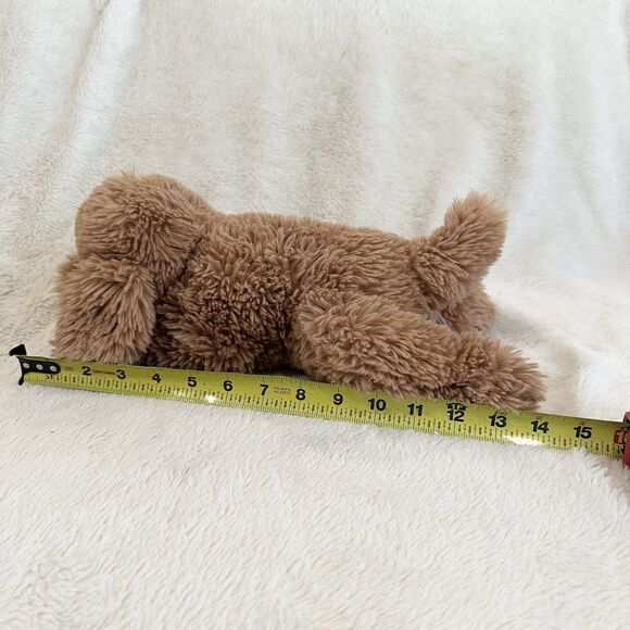 FAO Schwarz Plush Doodle Goldendoodle Brown Puppy Dog Floppy 14" - Picture 6 of 6